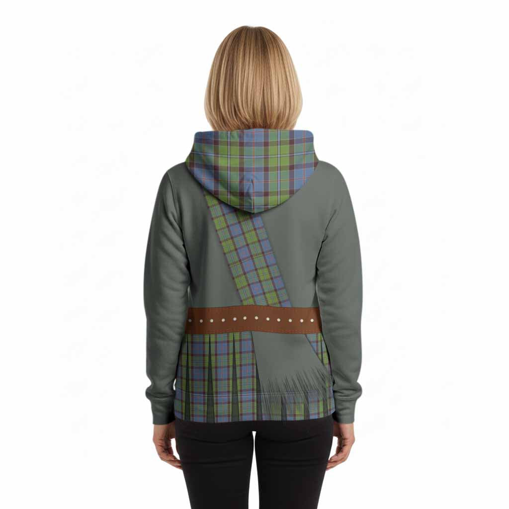 Stirling Tartan Crest Hoodie Kilt Costume Style