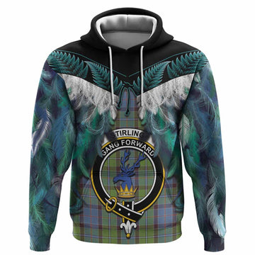 Stirling Tartan Crest Hoodie New Zealand Maori Korowai Cloak