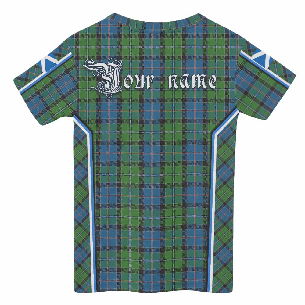 Stirling Tartan Crest Kid T-shirt Scotland Coat of Arm Flag Style - Tartan Vibes Clothing