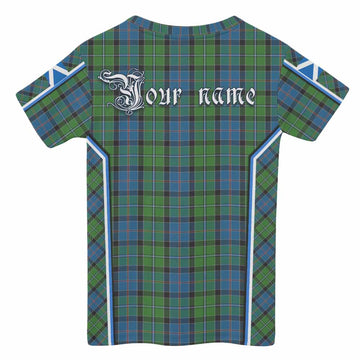 Stirling Tartan Crest Kid T-shirt Scotland Coat of Arm Flag Style - Tartan Vibes Clothing