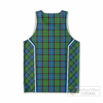 Stirling Tartan Crest Men Tank Top Scotland Coat of Arm Flag Style - Tartan Vibes Clothing