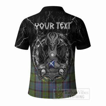 Stirling Tartan Crest Polo Shirt Celtic Odin's Raven Legacy