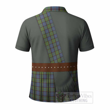 Stirling Tartan Crest Polo Shirt Kilt Costume Style