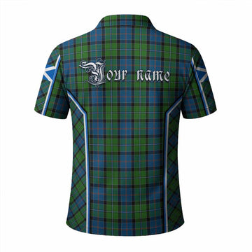 Stirling Tartan Crest Polo Shirt Scotland Coat of Arm Flag Style - Tartan Vibes Clothing