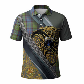 Stirling Tartan Crest Polo Shirt Scottish Triskele Celtic