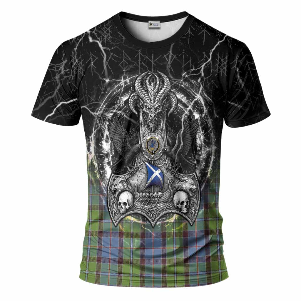Stirling Tartan Crest T-Shirt Celtic Odin's Raven Legacy