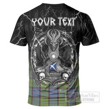 Stirling Tartan Crest T-Shirt Celtic Odin's Raven Legacy