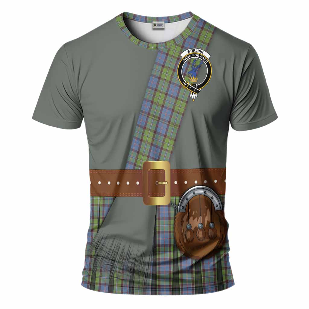 Stirling Tartan Crest T-Shirt Kilt Costume Style