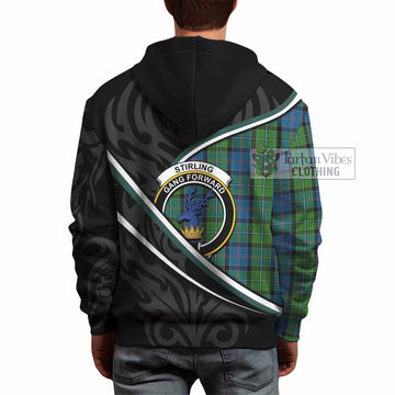 Stirling Tartan Family Crest Hoodie Celtic Scottish Thistle Floral - Tartan Vibes Clothing