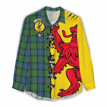 Stirling Tartan Family Crest Women Casual Shirt Lion Rampant Honor - Tartan Vibes Clothing