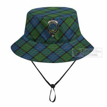 Stirling Tartan Fishing Hat with Family Crest