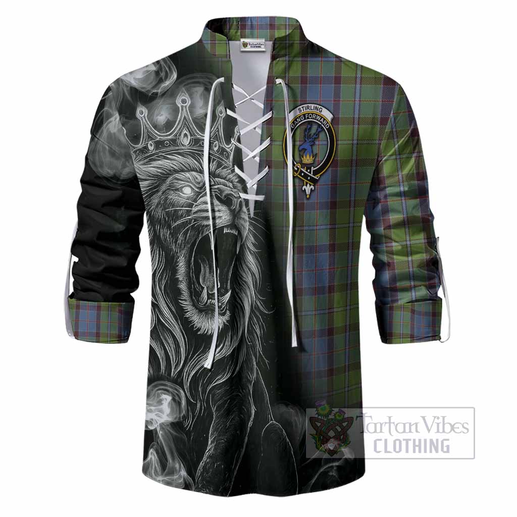 Stirling Tartan Ghillie Shirt Roaring Lion Heritage