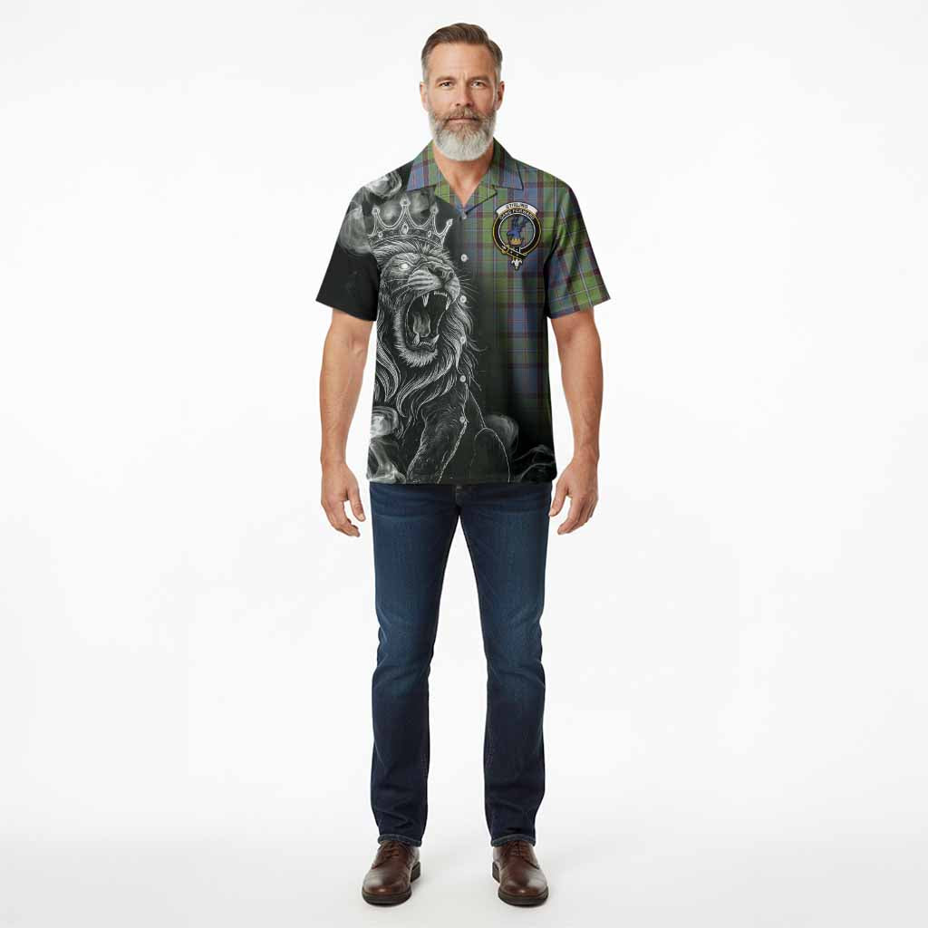Stirling Tartan Hawaiian Shirt Roaring Lion Heritage