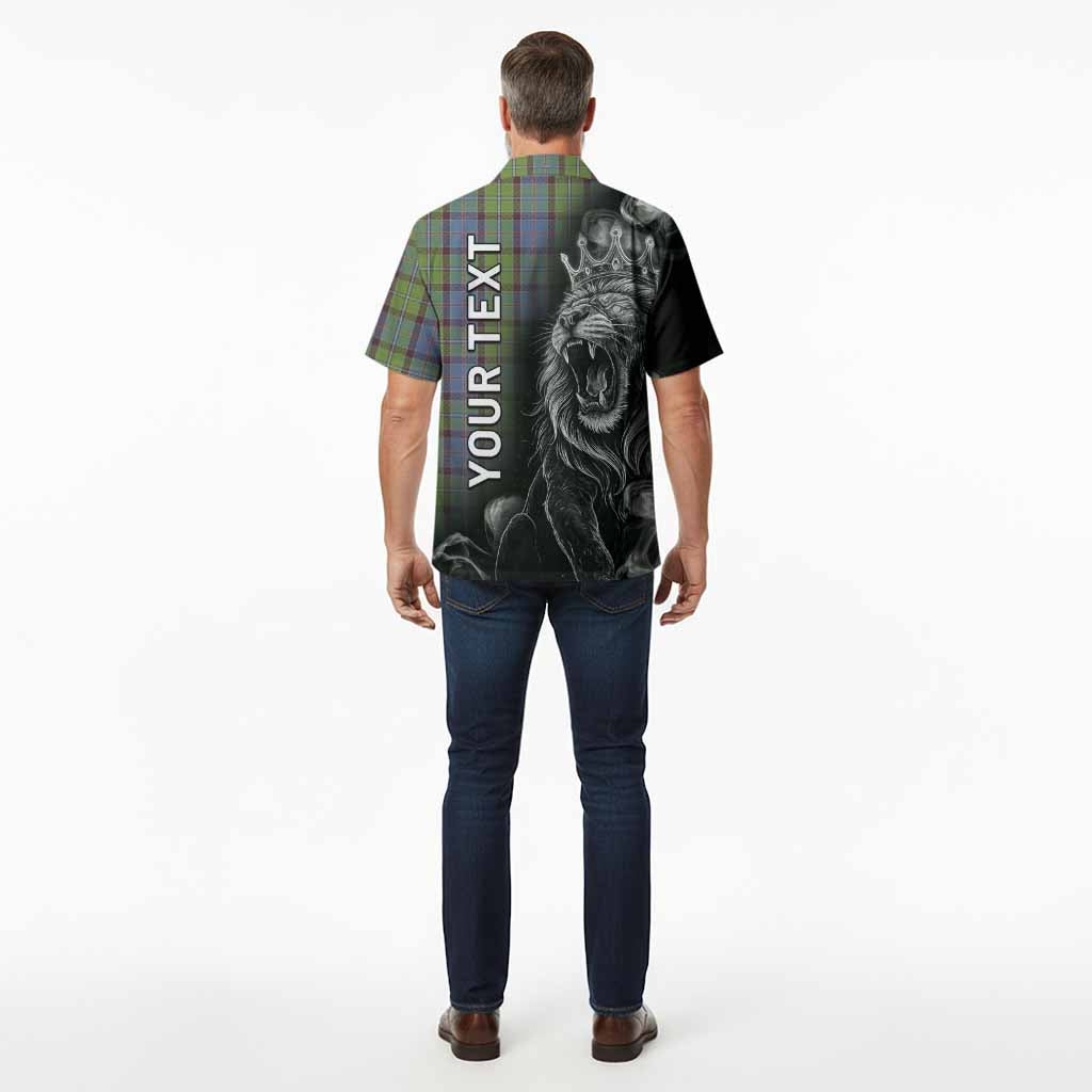 Stirling Tartan Hawaiian Shirt Roaring Lion Heritage