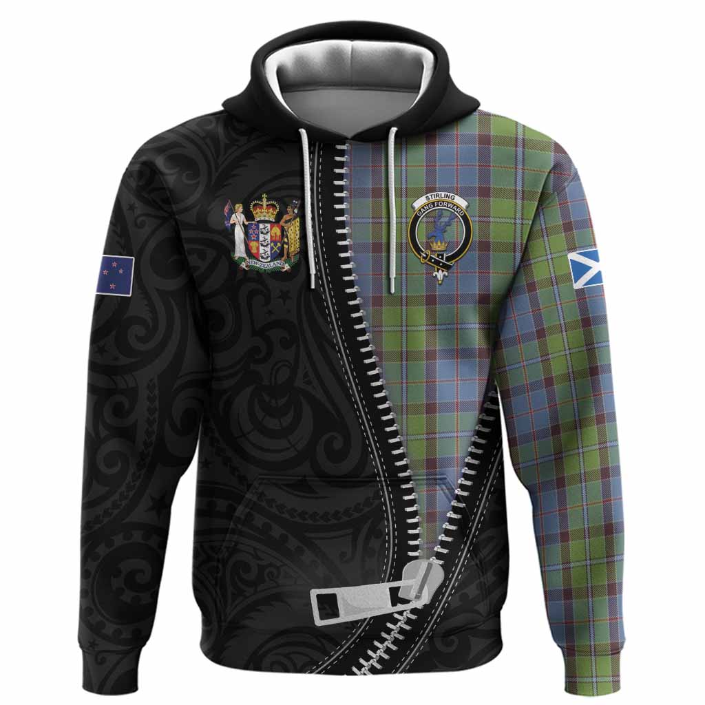 Stirling Tartan Hoodie New Zealand Pattern Unique Zipper Stylized