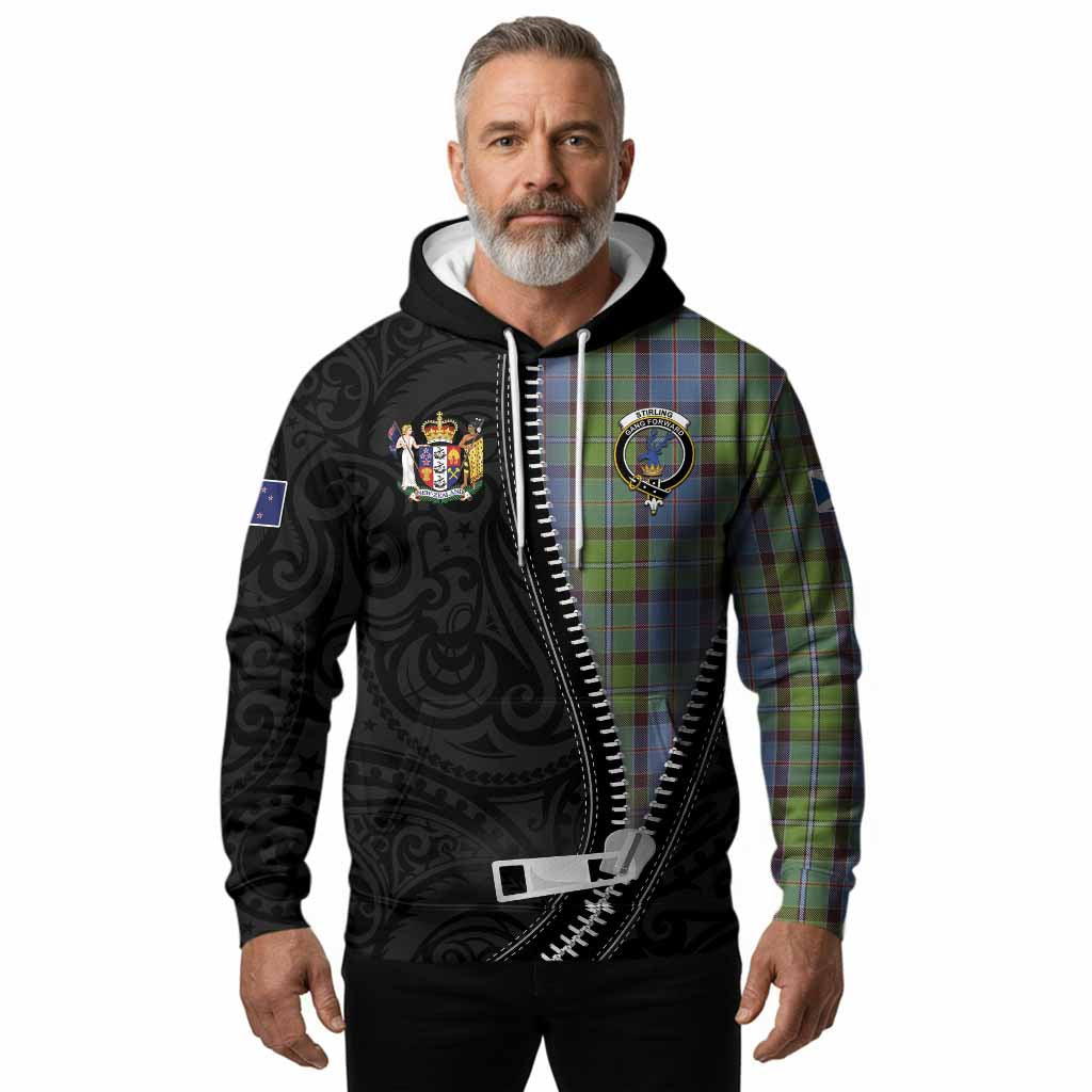 Stirling Tartan Hoodie New Zealand Pattern Unique Zipper Stylized