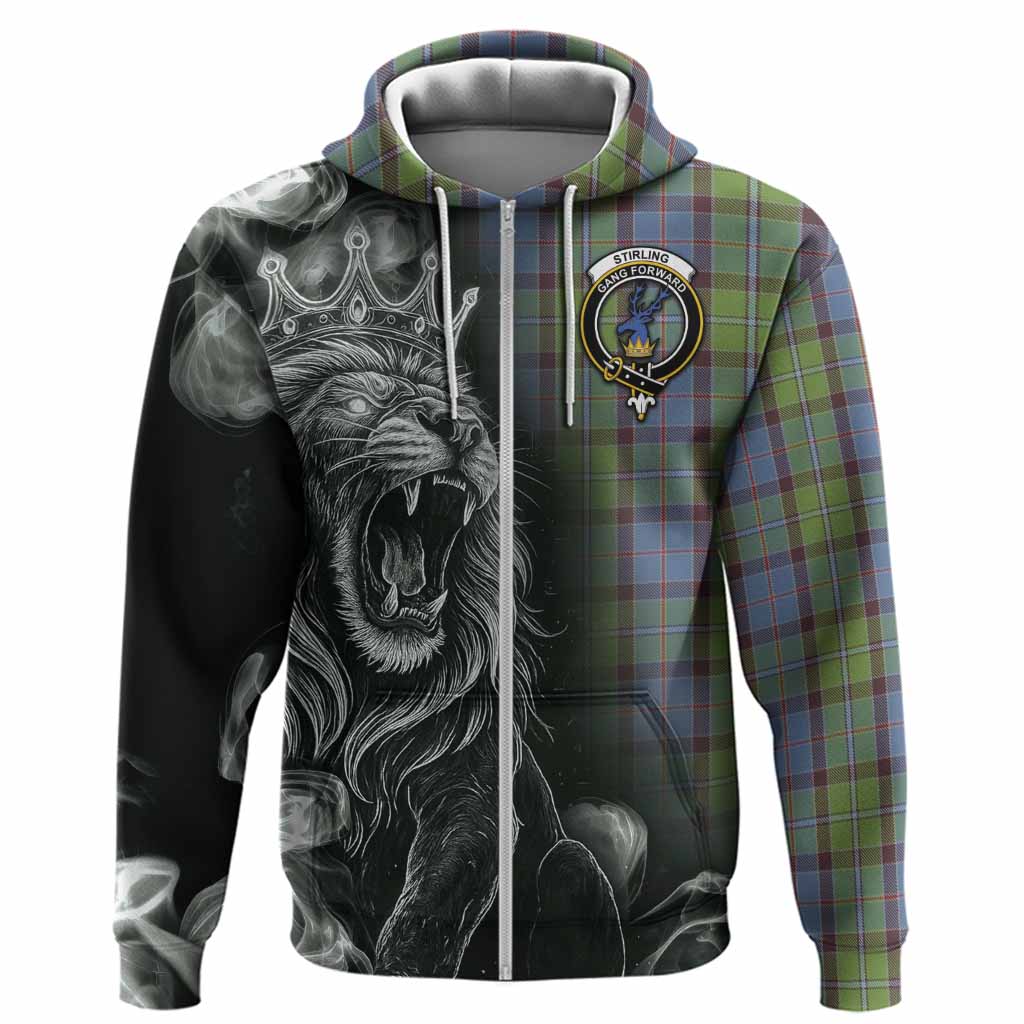 Stirling Tartan Hoodie Roaring Lion Heritage
