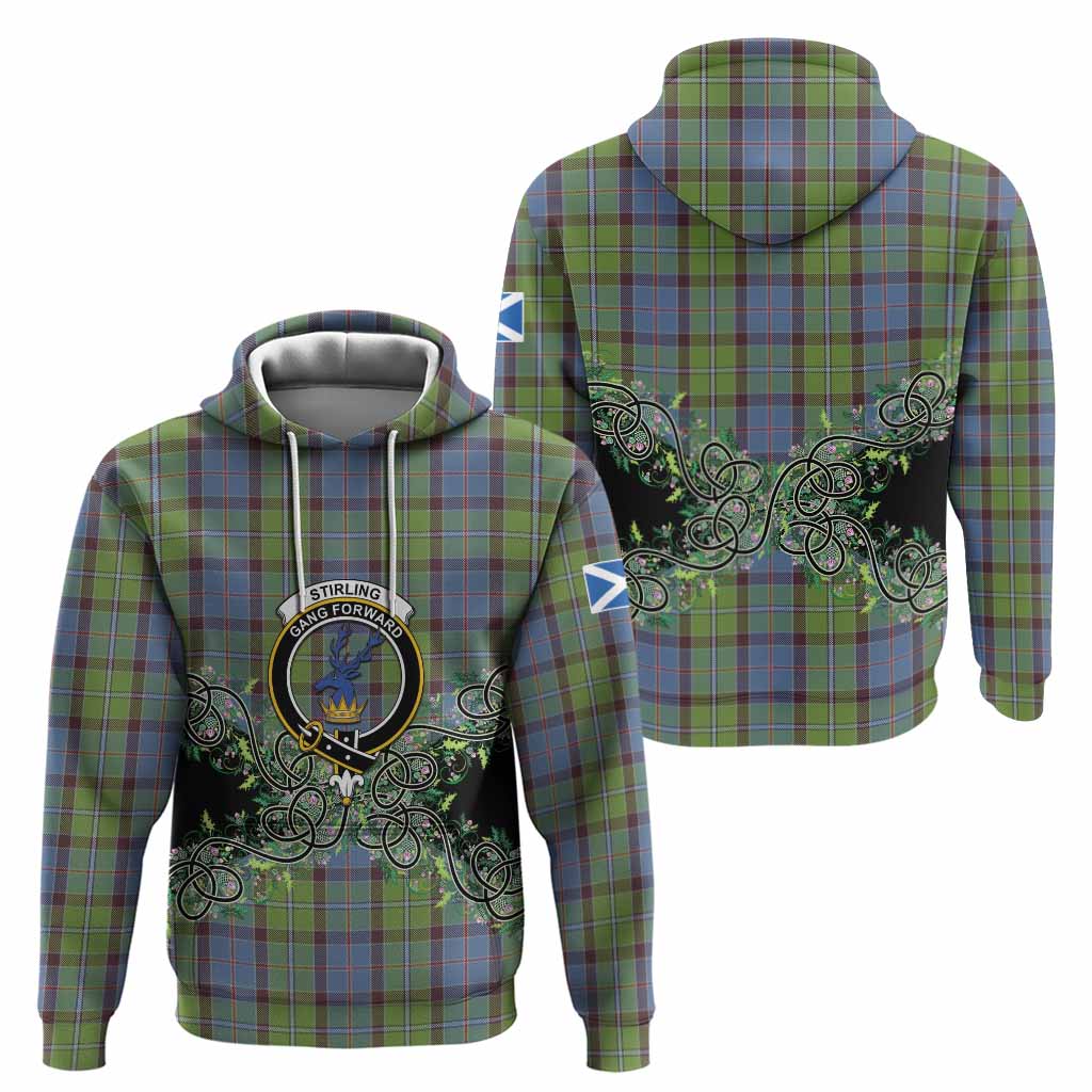 Stirling Tartan Hoodie Thistle Scottish Spirit