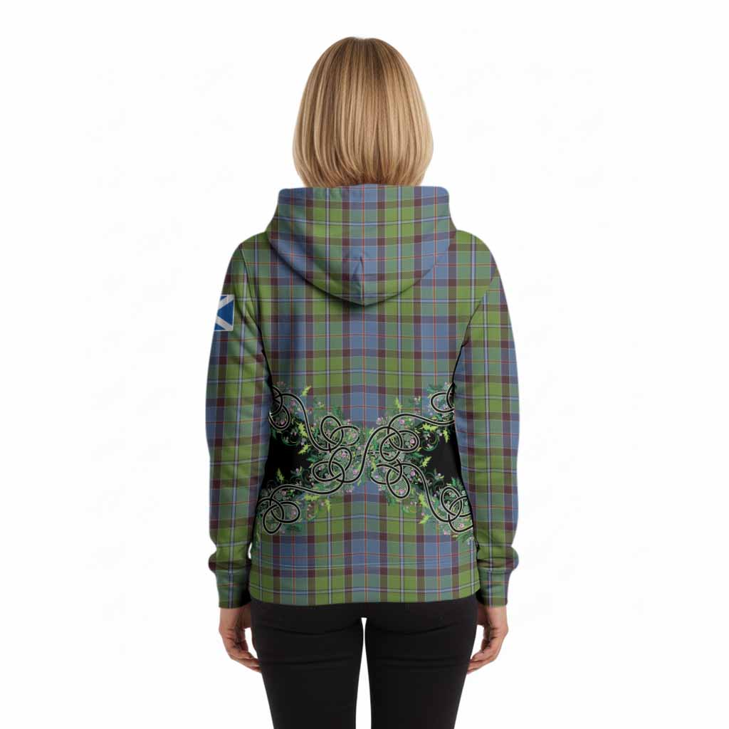 Stirling Tartan Hoodie Thistle Scottish Spirit