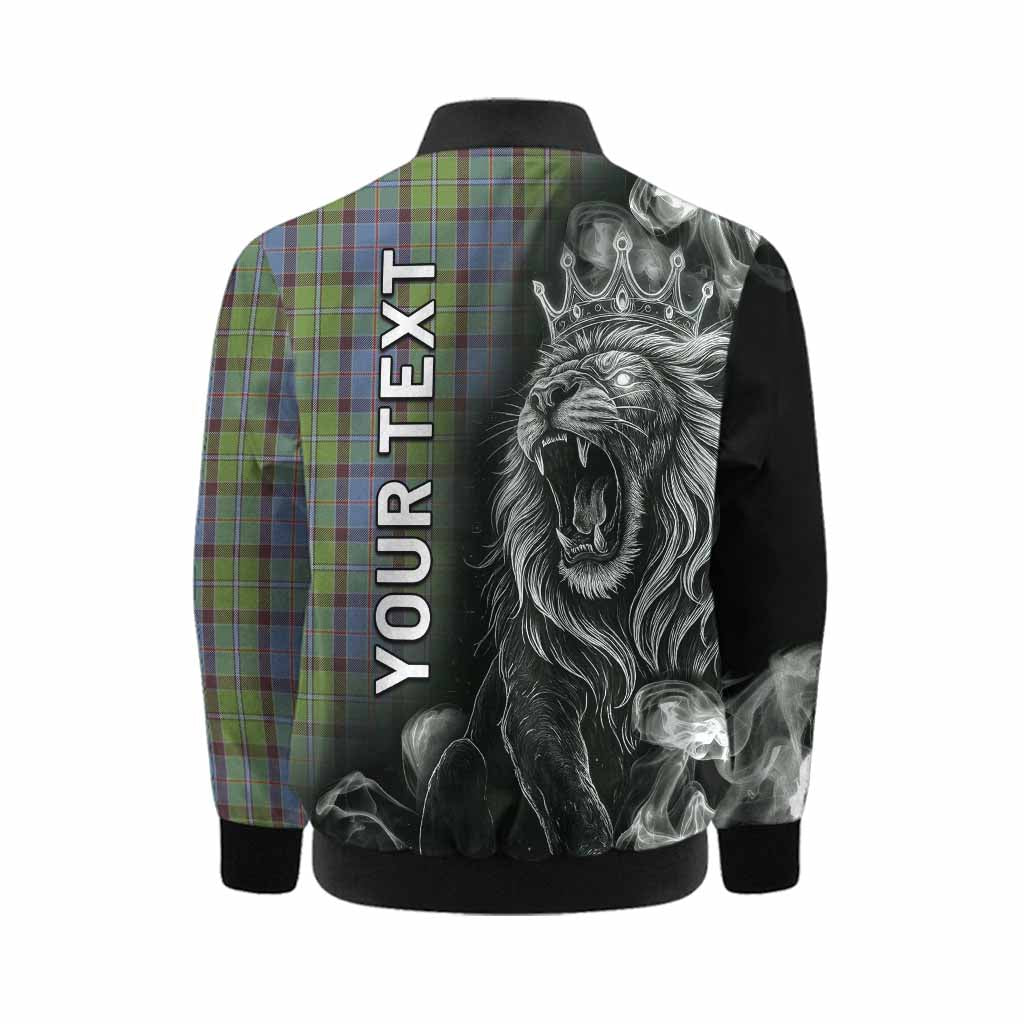 Stirling Tartan Kid Bomber Jacket Roaring Lion Heritage