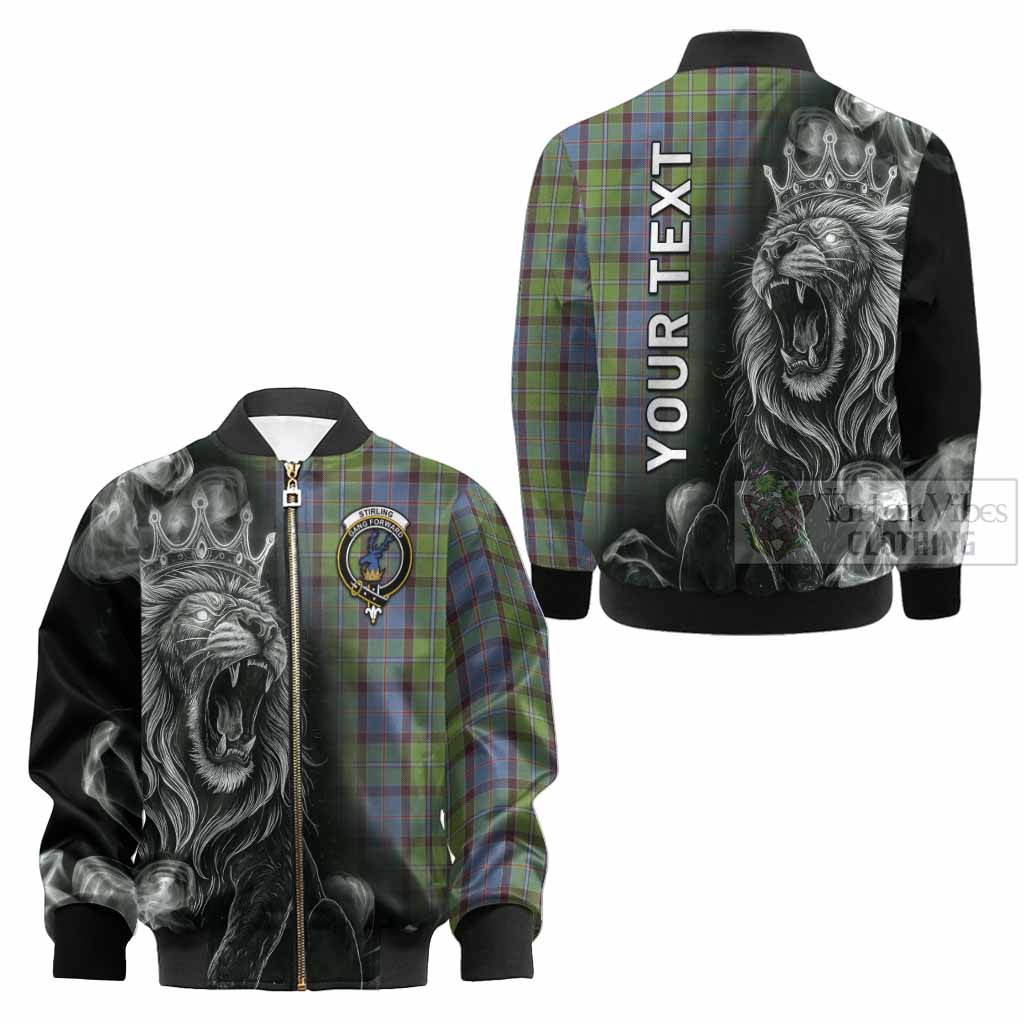 Stirling Tartan Kid Bomber Jacket Roaring Lion Heritage
