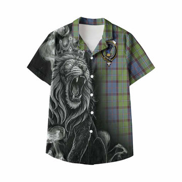 Stirling Tartan Kid Hawaiian Shirt Roaring Lion Heritage