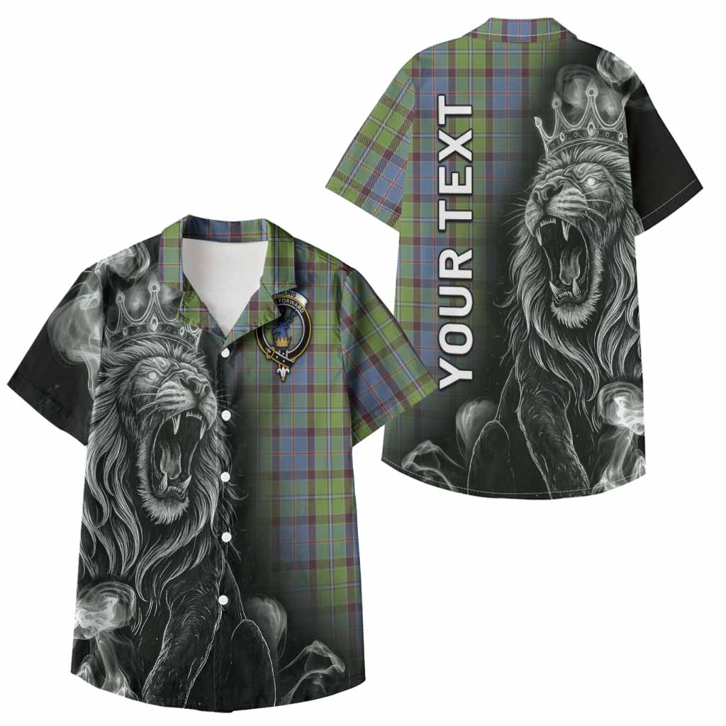 Stirling Tartan Kid Hawaiian Shirt Roaring Lion Heritage