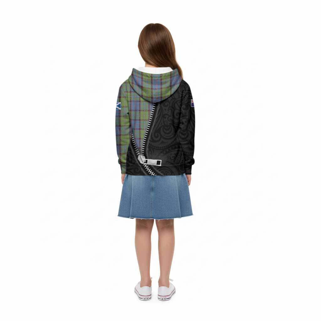 Stirling Tartan Kid Hoodie New Zealand Pattern Unique Zipper Stylized