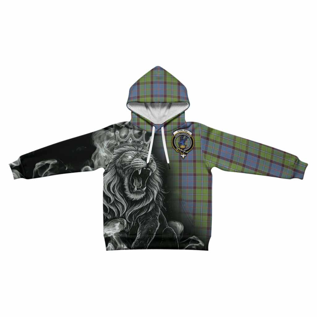 Stirling Tartan Kid Hoodie Roaring Lion Heritage