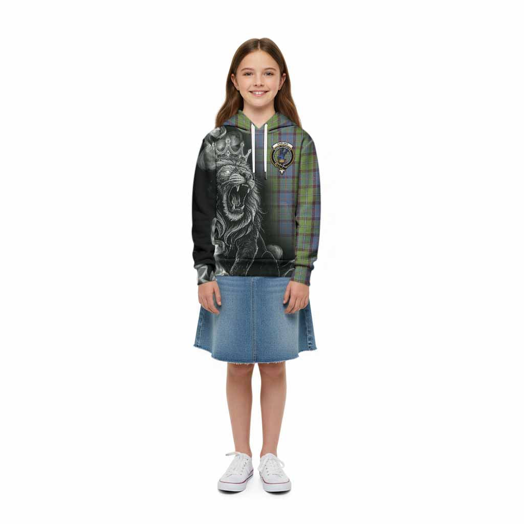 Stirling Tartan Kid Hoodie Roaring Lion Heritage