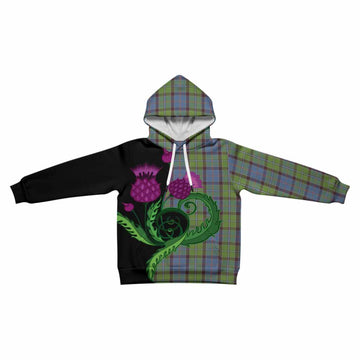 Stirling Tartan Kid Hoodie Traditional Scottish Thistle