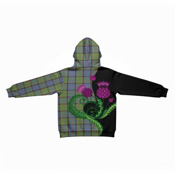 Stirling Tartan Kid Hoodie Traditional Scottish Thistle