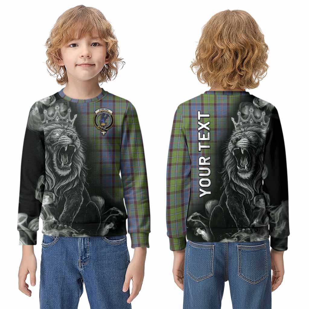 Stirling Tartan Kid Knitted Sweatshirt Roaring Lion Heritage