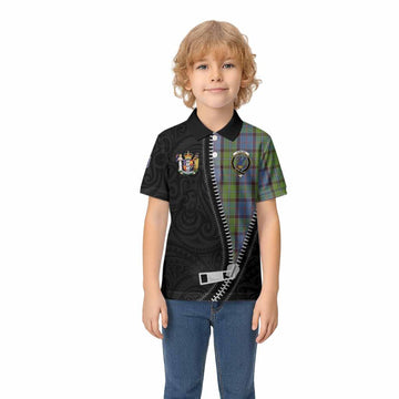 Stirling Tartan Kid Polo Shirt New Zealand Pattern Unique Zipper Stylized