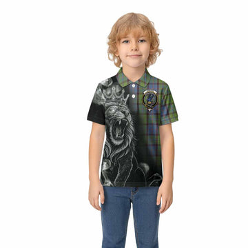 Stirling Tartan Kid Polo Shirt Roaring Lion Heritage