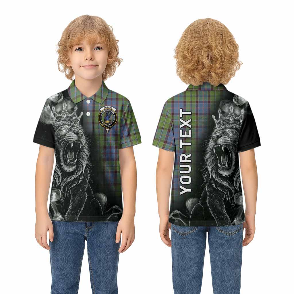 Stirling Tartan Kid Polo Shirt Roaring Lion Heritage