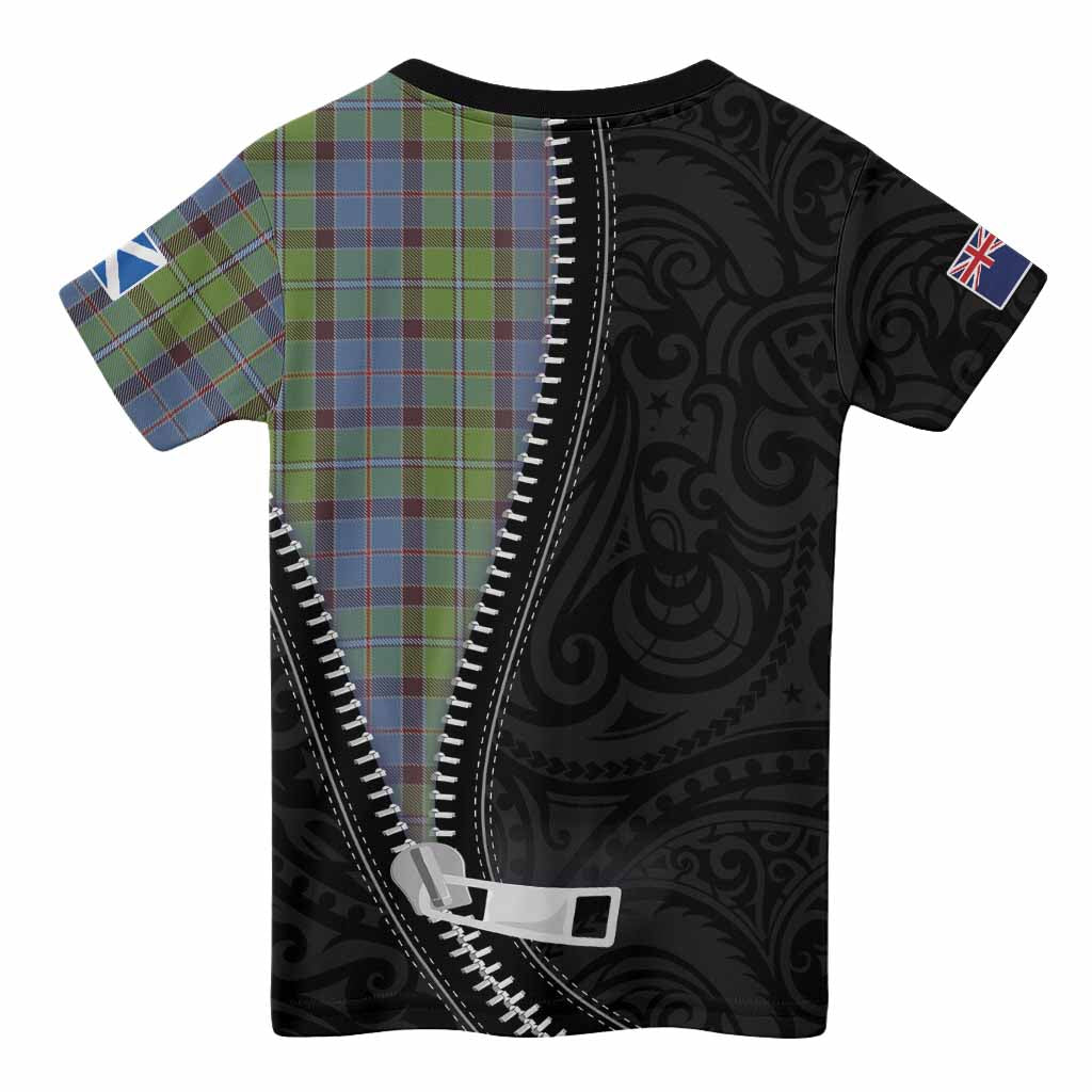 Stirling Tartan Kid T-shirt New Zealand Pattern Unique Zipper Stylized
