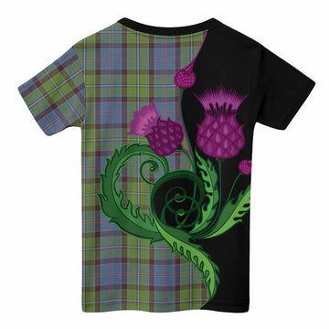 Stirling Tartan Kid T-shirt Traditional Scottish Thistle
