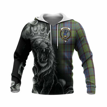 Stirling Tartan Knitted Hoodie Roaring Lion Heritage