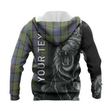Stirling Tartan Knitted Hoodie Roaring Lion Heritage