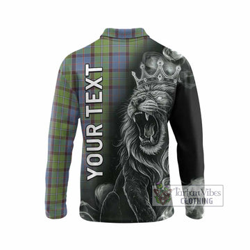 Stirling Tartan Long Sleeve Polo Shirt Roaring Lion Heritage