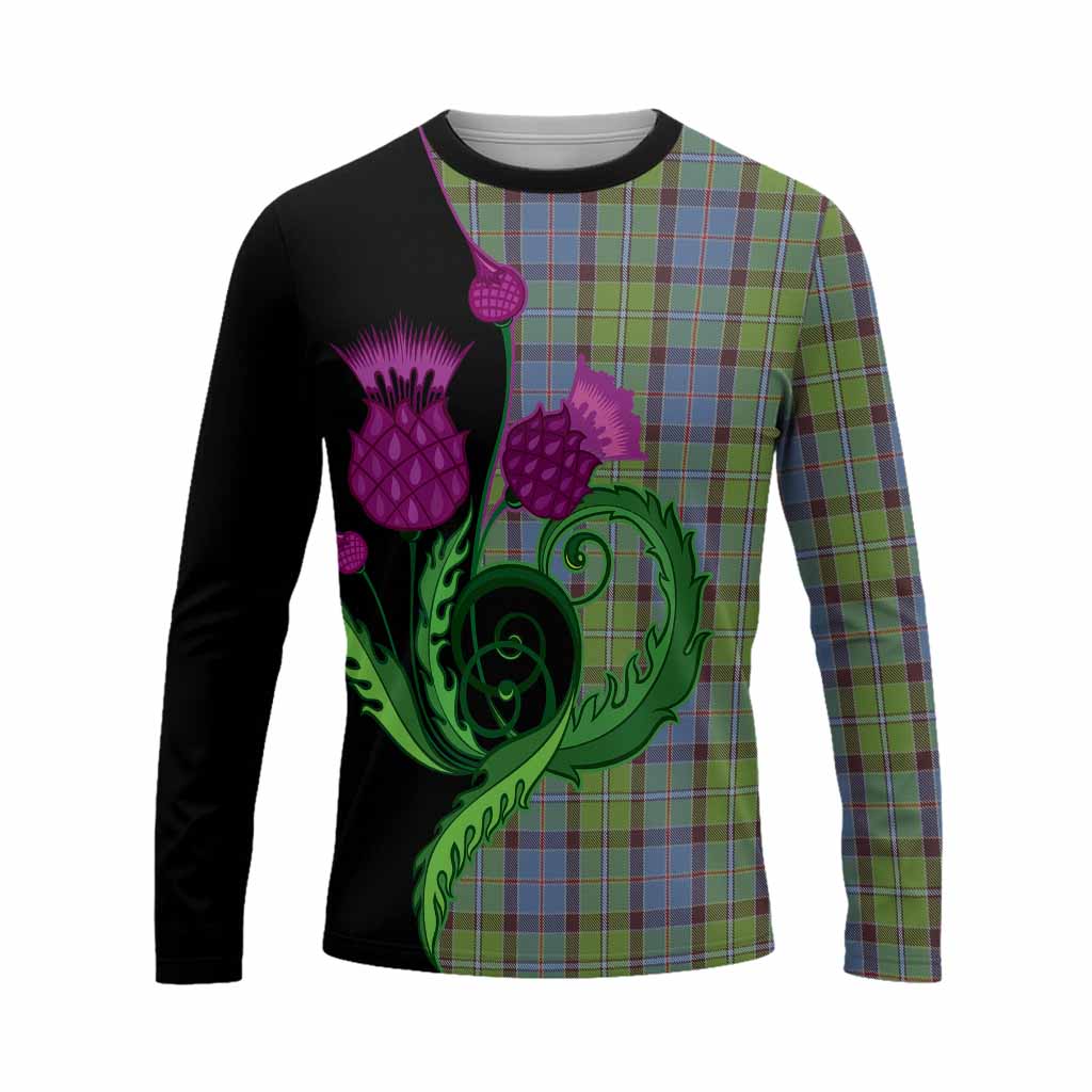 Stirling Tartan Long Sleeve T-Shirt Traditional Scottish Thistle