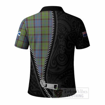 Stirling Tartan Polo Shirt New Zealand Pattern Unique Zipper Stylized