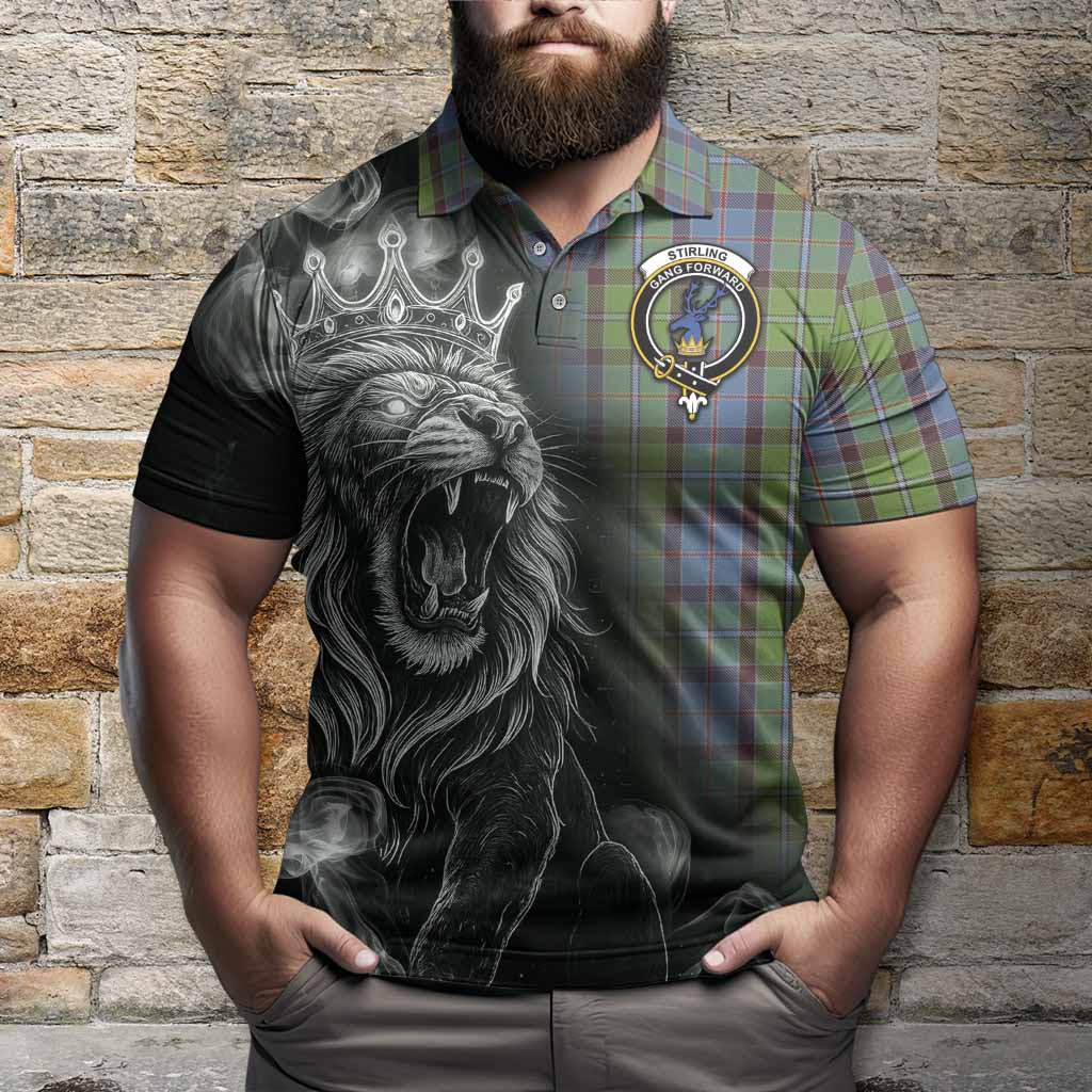 Stirling Tartan Polo Shirt Roaring Lion Heritage