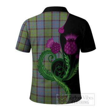 Stirling Tartan Polo Shirt Traditional Scottish Thistle