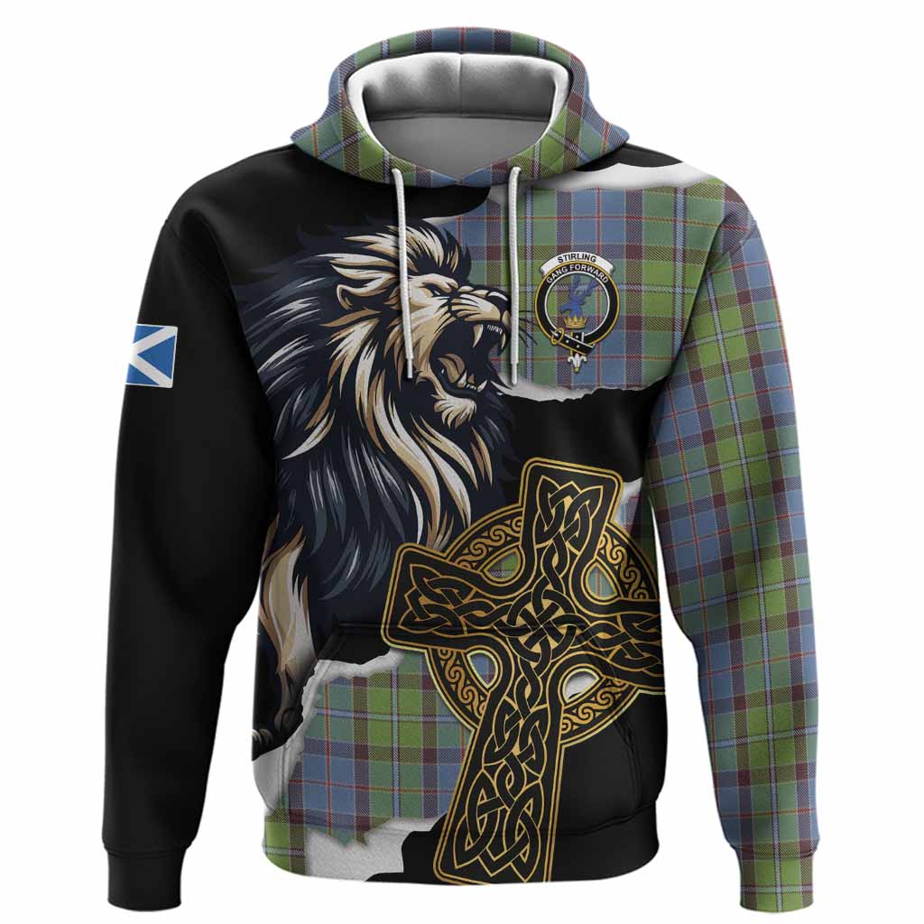 Stirling Tartan Scottish Hoodie Lion Celtic Heritage