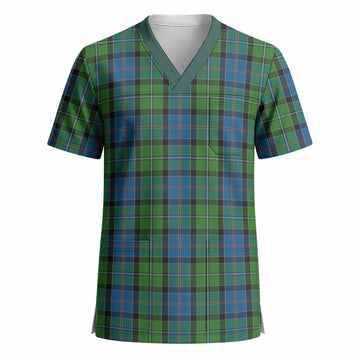 Stirling Tartan Scrub Top - Tartan Vibes Clothing
