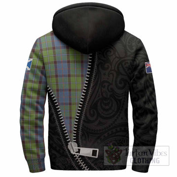 Stirling Tartan Sherpa Hoodie New Zealand Pattern Unique Zipper Stylized