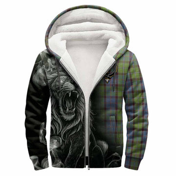 Stirling Tartan Sherpa Hoodie Roaring Lion Heritage