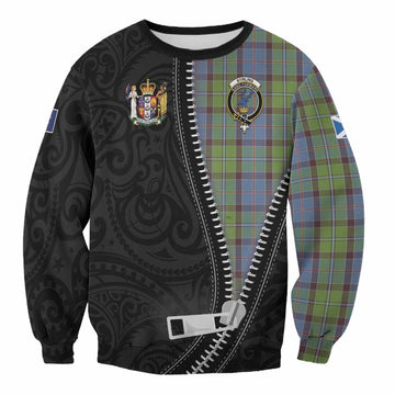 Stirling Tartan Sweatshirt New Zealand Pattern Unique Zipper Stylized